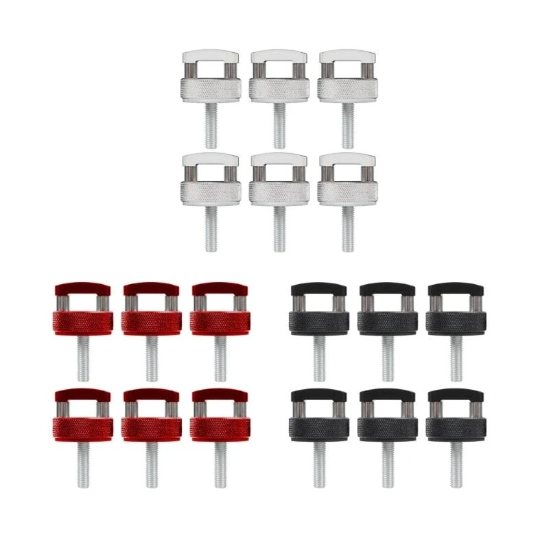 

Quick Release Rustproof Aluminum Thumb Screw Easy Installation Fasteners with D Rings Suitable for Vehicle Hard Top 5pcs H9EE