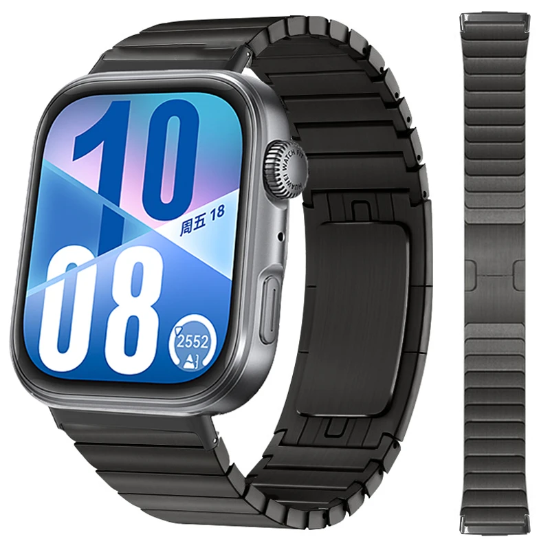 Correa de acero inoxidable para Huawei Watch Fit 4 Pro 3, pulsera de negocios de lujo con banda de Metal para Huawei Fit3 Fit4 Fit4Pro Correa