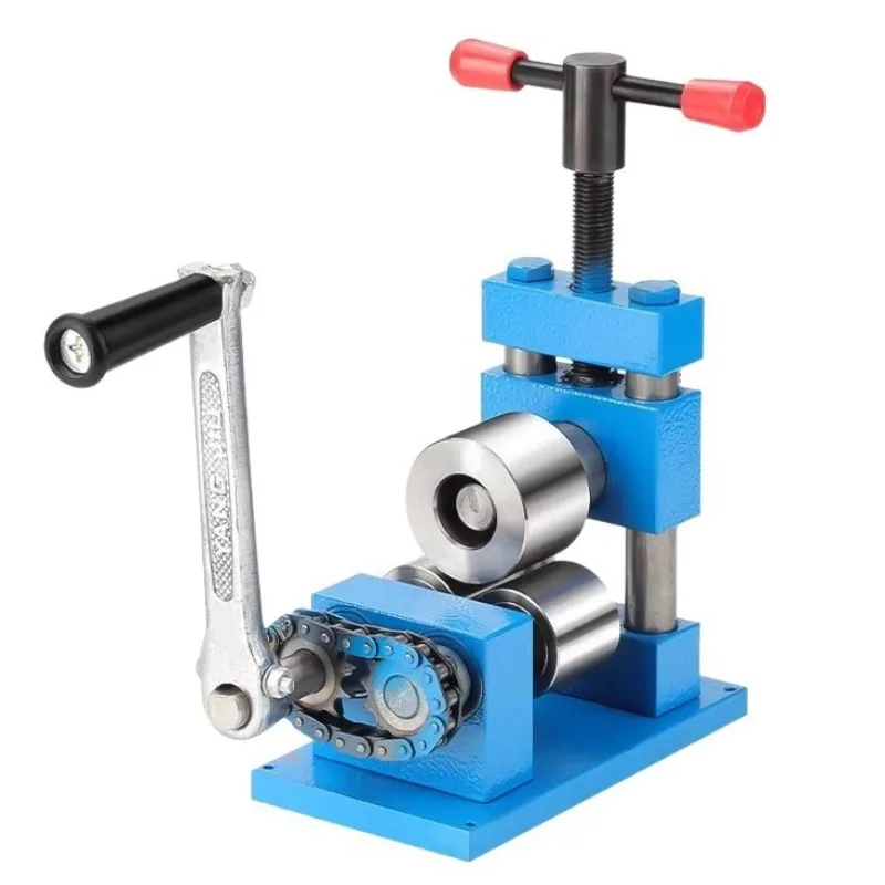 Manual Bending Machine for Jewelry, Ring & Bangle Rolling Former, Welding Spot Flattening Tool for Gold Silver Copper Jewellery