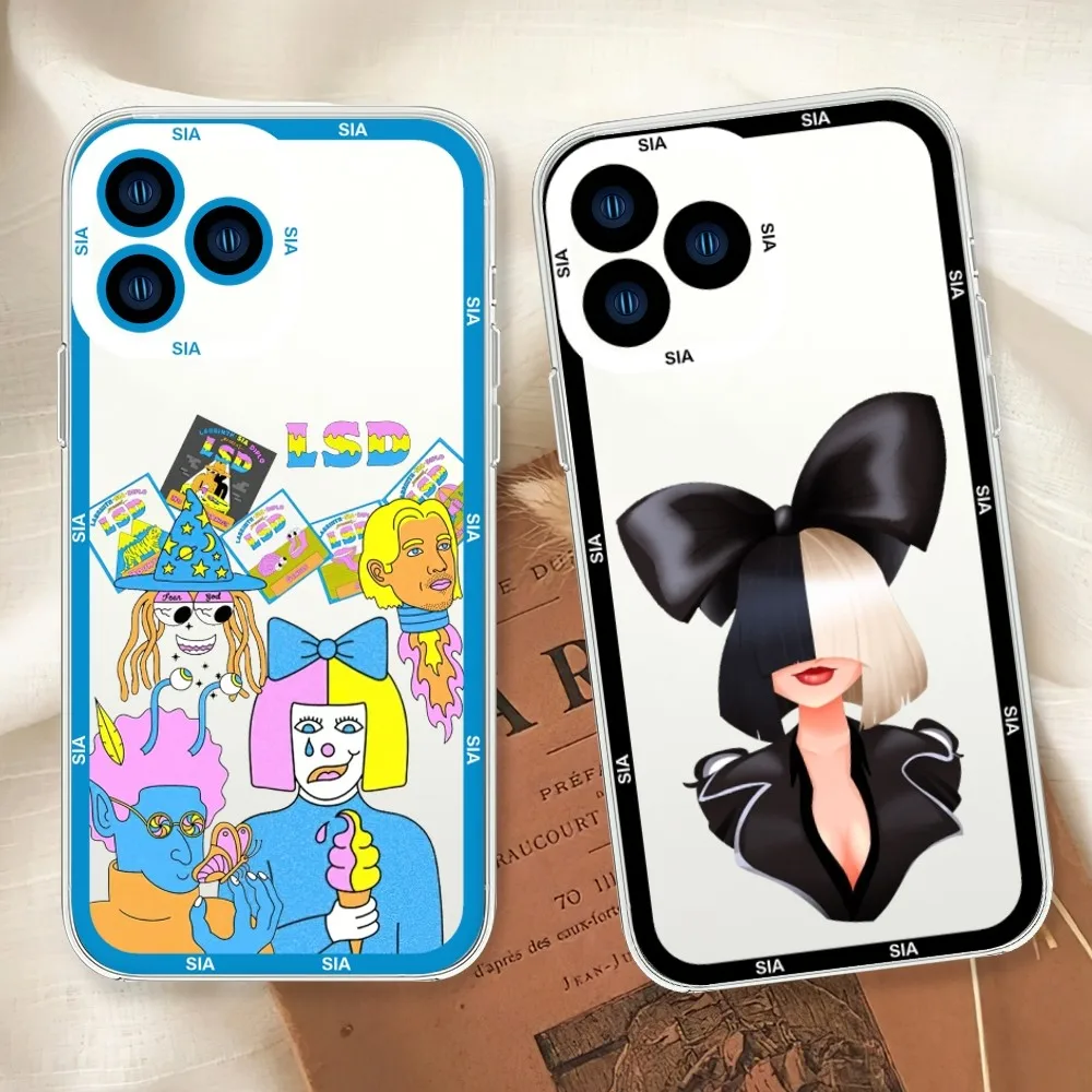 Singer Sia-funda de teléfono Thrills barata para iphone 11, 12, 13, 14, 15, Mini Plus Pro Max, carcasa transparente