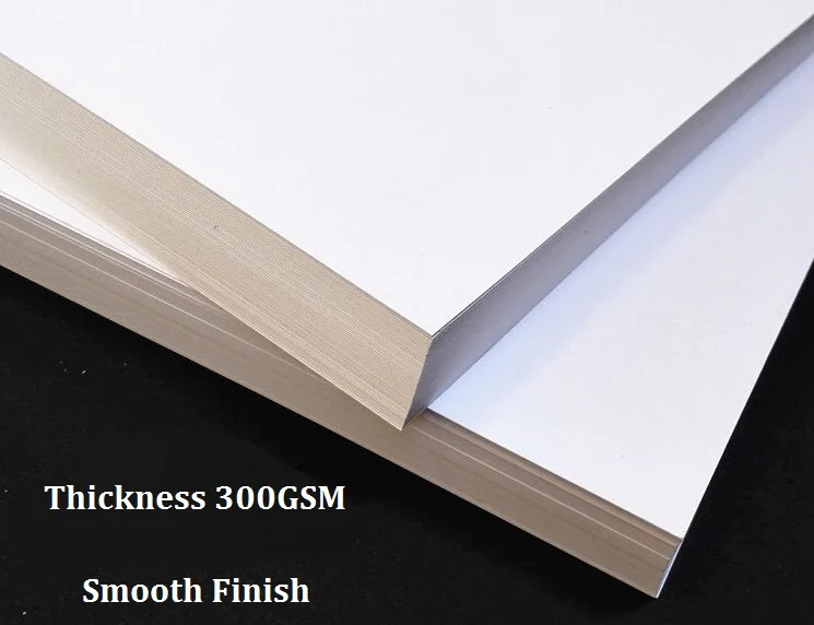 Size A5 300GSM Plain White Matte Thick PAPER Card Cardstock Smooth Finish - 10/20/50 You Choose Quantity