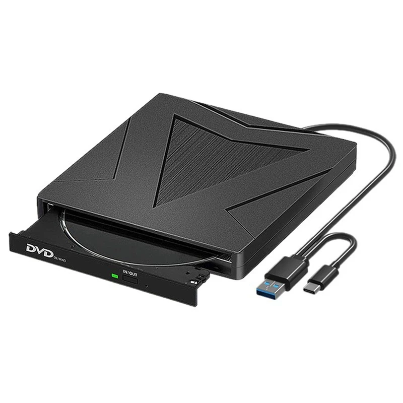 Portable External CD Burner Writer Recorder Dvd USB 3.0 +/-RW Drive Slim DVD/CD ROM for Laptop Desktop PC-ELEC