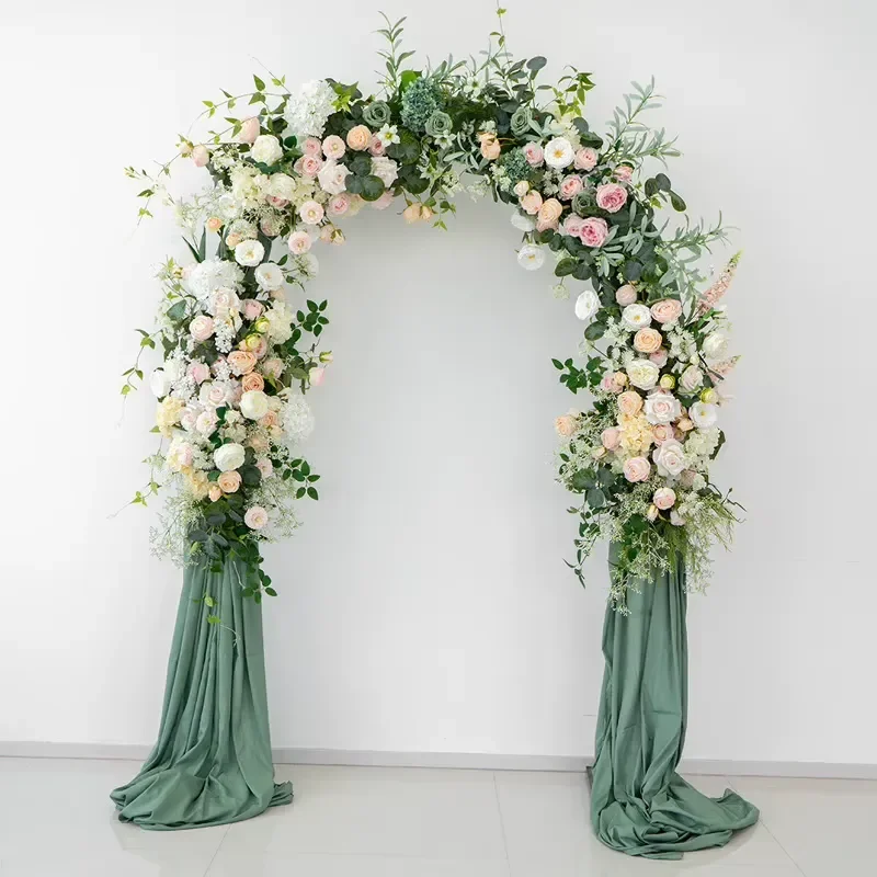 8ft Height Latest Trend New Arrival Artificial Flower Arch for for Wedding Party Valentine Christmas