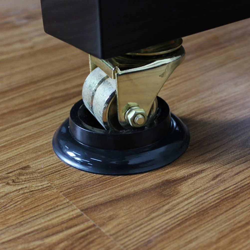 

3pcs Piano Caster Cups for Hardwood Floors Carpet Pad Furniture Protection Sound Proof Anti Skid Brown