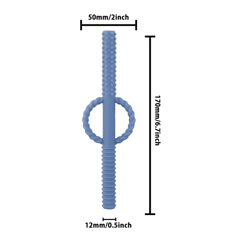 5 قطعة سيليكون الرضع جوفاء مضغ عضاضة العصي تخفيف آلام أسنان الطفل لعبة التسنين عضاضة المولي #6