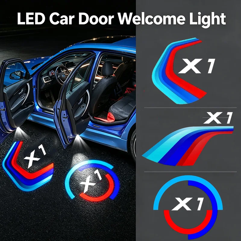LED Car Door Light Laser Projection Ghost Welcome Shadow Lamp Emblem for BMW X1 F48 F49 Badge 2016‑2023 Accessories