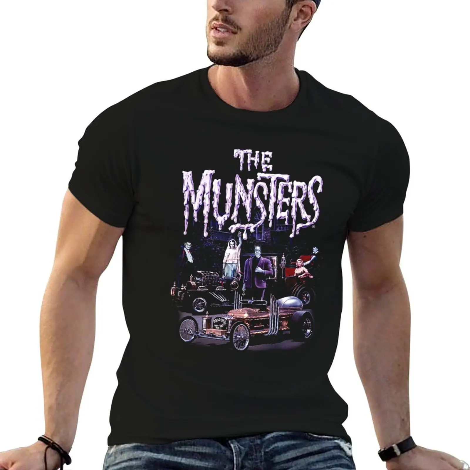 The Munsters Retro T-Shirt graphics vintage t shirts mens white t shirts