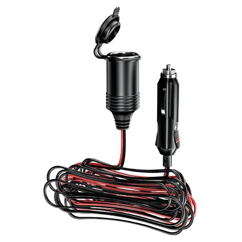 12v Extension Cord Car Charger Extension Cord Car Charger Extension Cable Adapter Flexible For Cars Motorcycles Pumps Car Vacuum