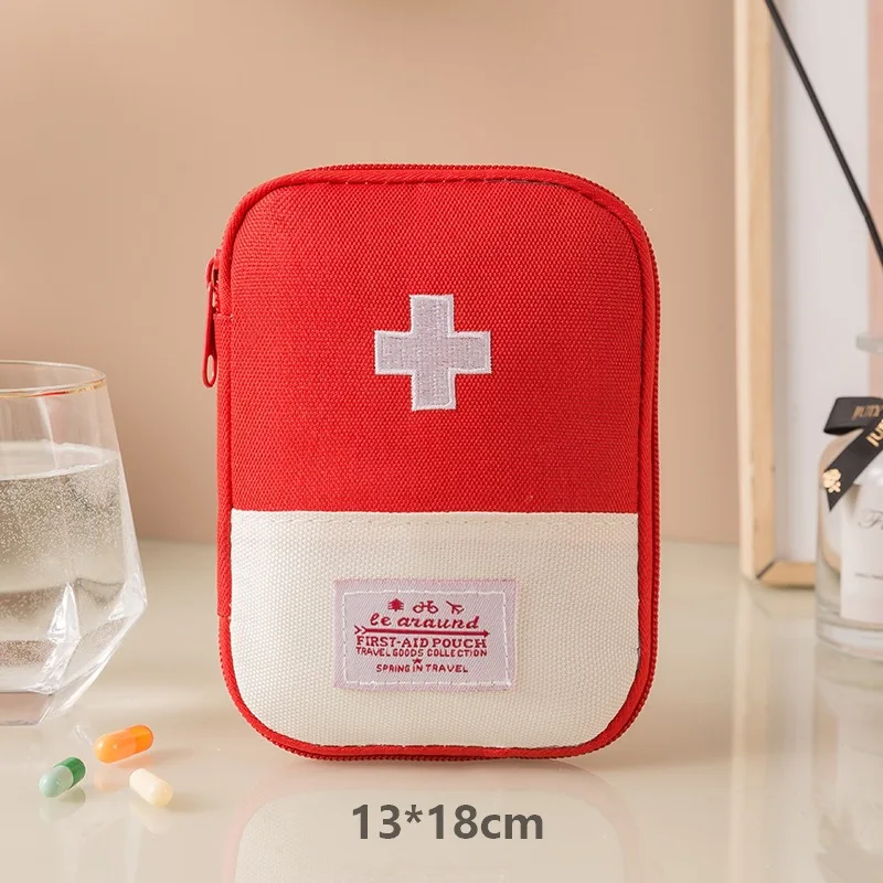 Outdoor First Aid Kit Bag Portable Travel Medicine Package Emergency Bag Small Medicine Divider Storage Organizer Camping