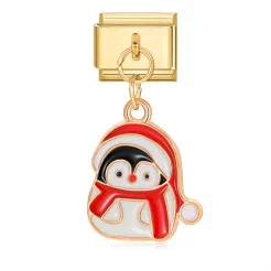 عيد الميلاد الإيطالية وحدات سوار الذهب اللون تمتد خياطة DIY التيتانيوم الصلب حزام سلسلة