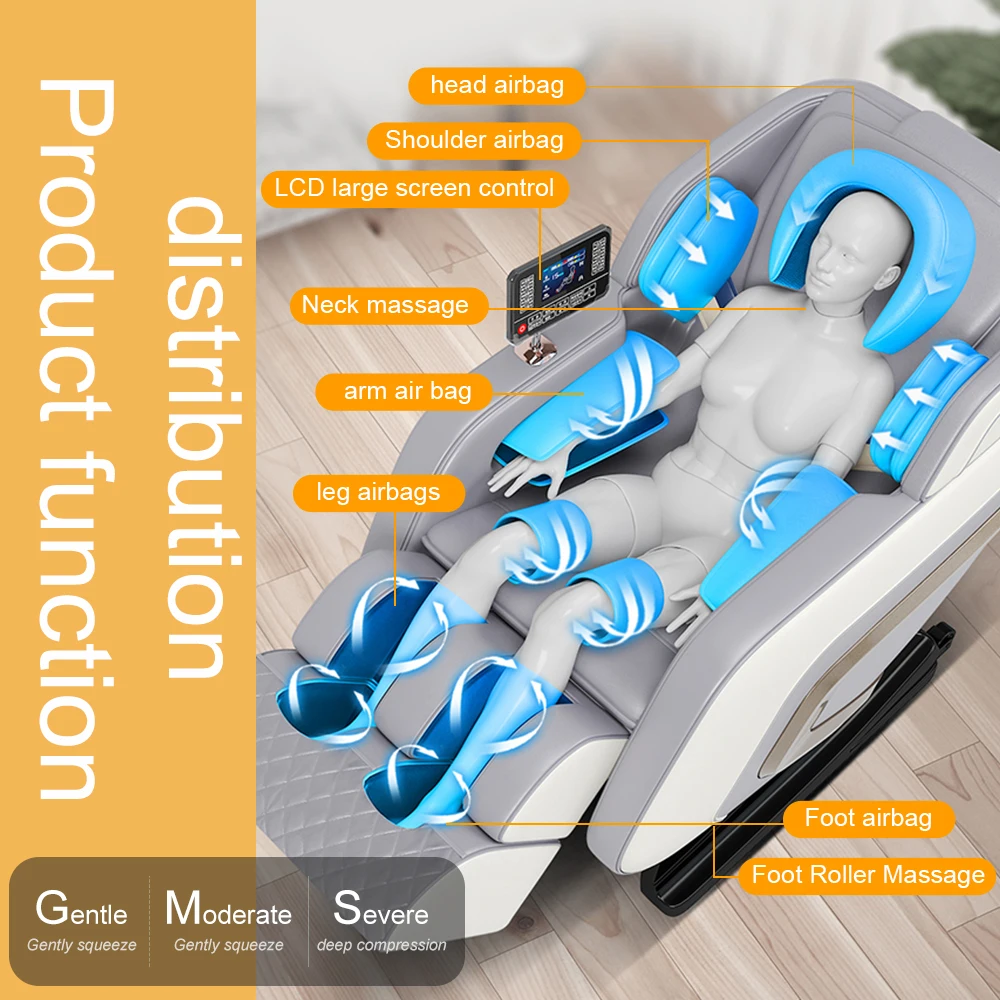 Three Year Warranty Intelligent Luxury Full-body Electric Massager Home Office Zero-gravity Bluetooth Music Massage Chair