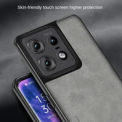 Luxury Sheepskin Leather Case for Motorola Moto Edge 50 Pro Ultrra Fuslon X50 5G Cover for Magsafe Magnetic Matte TPU Phone Case