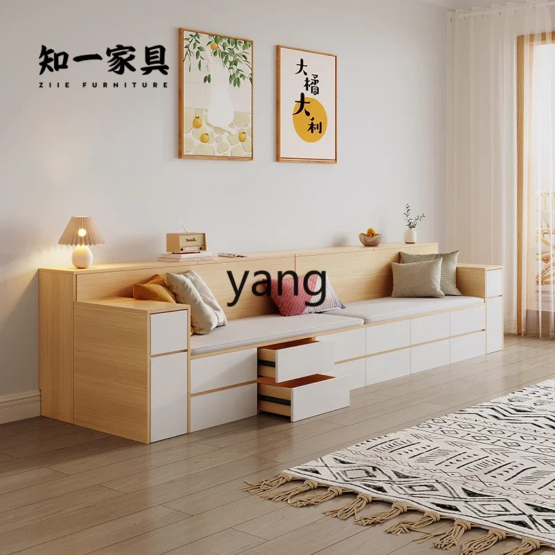 CXT small apartment high box storage sofa tatami dual-purpose simple living room pull-out type