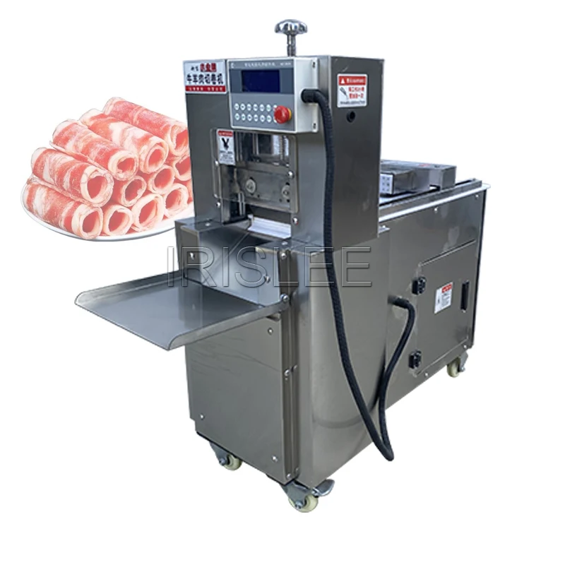 

Commercial Electric Lamb Beef Slicer Freezing Meat Cutting Machine Cnc Double Cut Mutton Roll Machine