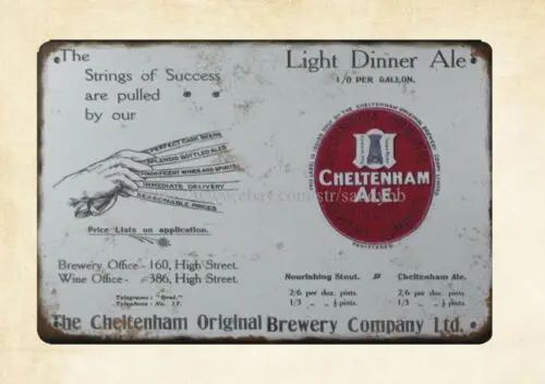 1pcs discount wall art Light Dinner Cheltenham Ale metal tin sign