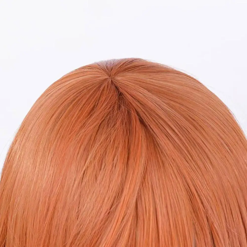 Angel Devil for Chainsaw Man Bangs Long Orange Brown Cosplay Wigs Halloween Costume Party AdultHair Wig Angel Devil Cosplay Wigs