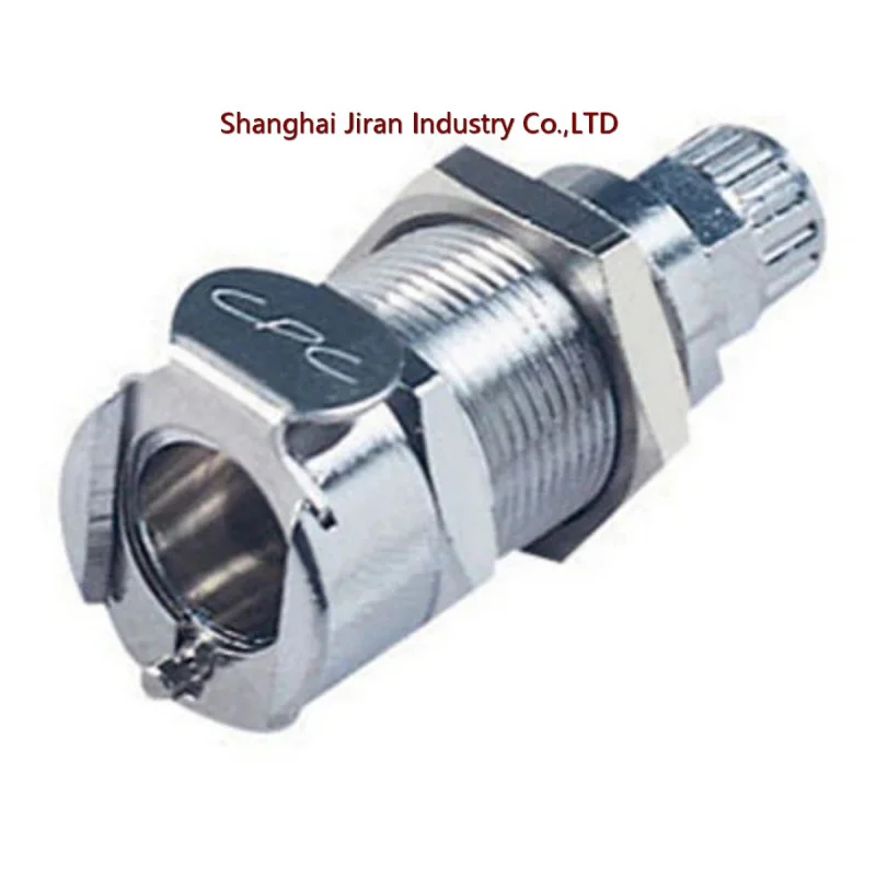 

CPC LCD12004 1/4 PTF Valved Panel Mount Chrome-plated Brass Coupling Body