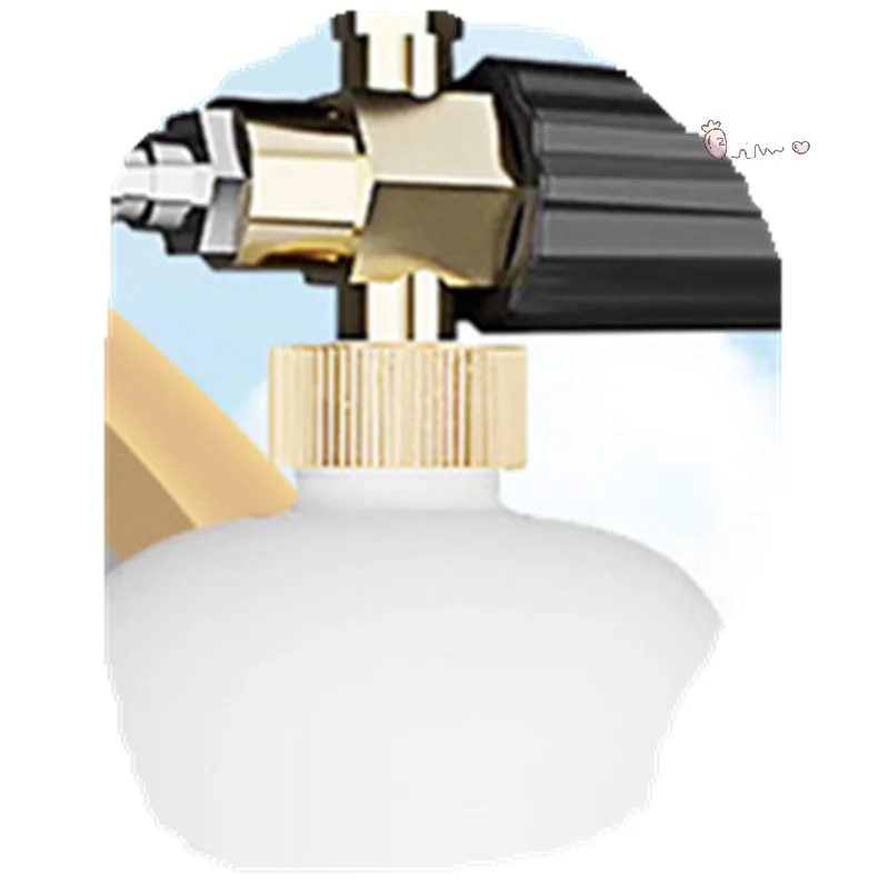 

Стиральная машина высокого давления, наконечник для снежной пены, 1/4 дюйма, быстроразъемный генератор для пенообразователя мыла для бутылки для чистки автомойки, 1 л, 3000 фунтов на квадратный дюйм