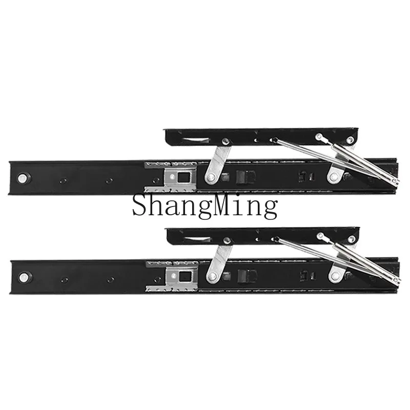 DSA pull-out desktop slide hidden bay window desk countertop telescopic guide rail extension track hardware accessories
