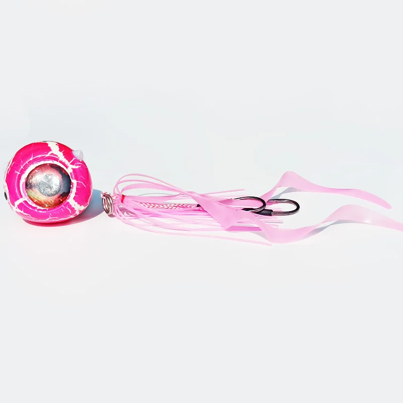 250g/150g/120g/100g/80g/60g/40g Glow Lumious Kabura Pesca Slider Snapper/Sea bream Jig head with skirt jigging lure sea jig boat