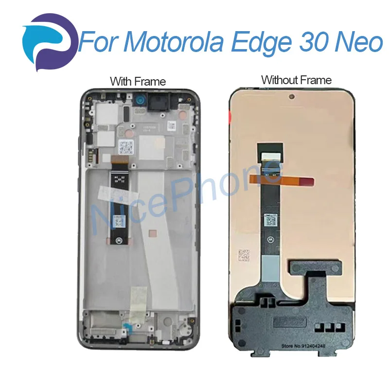 สำหรับ Motorola EDGE 30 NEO หน้าจอ LCD + จอแสดงผลดิจิตอลแบบสัมผัส2400*1080สำหรับ Moto EDGE 30จอแสดงผล LCD NEO