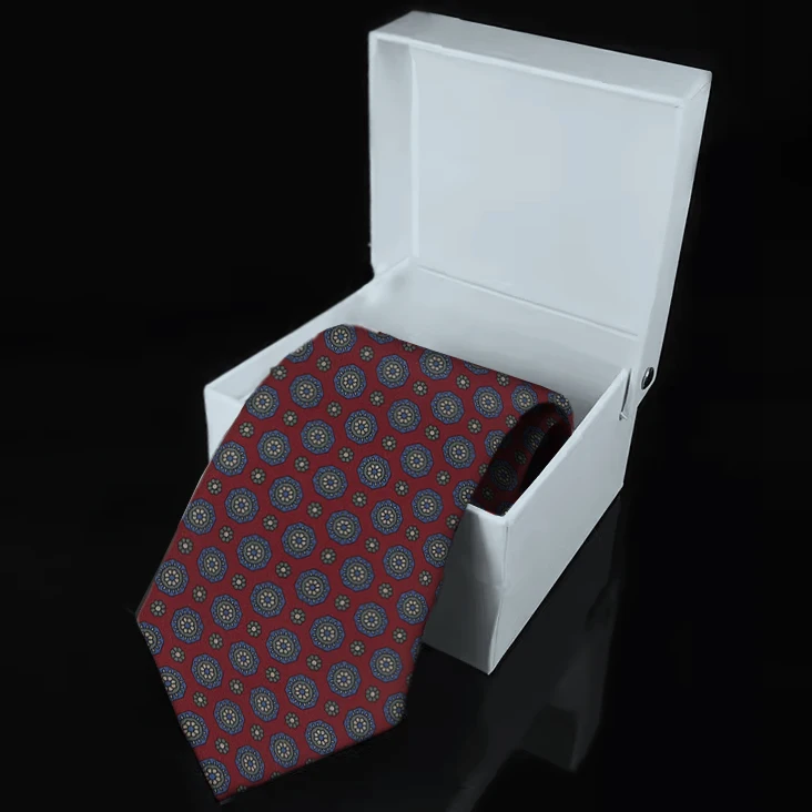 Hot Sale Gracefully Polyester Ties With Box Paisley Ties For Wedding Party Daily Shirt Suit Cravat Accessories Decoration Gifts