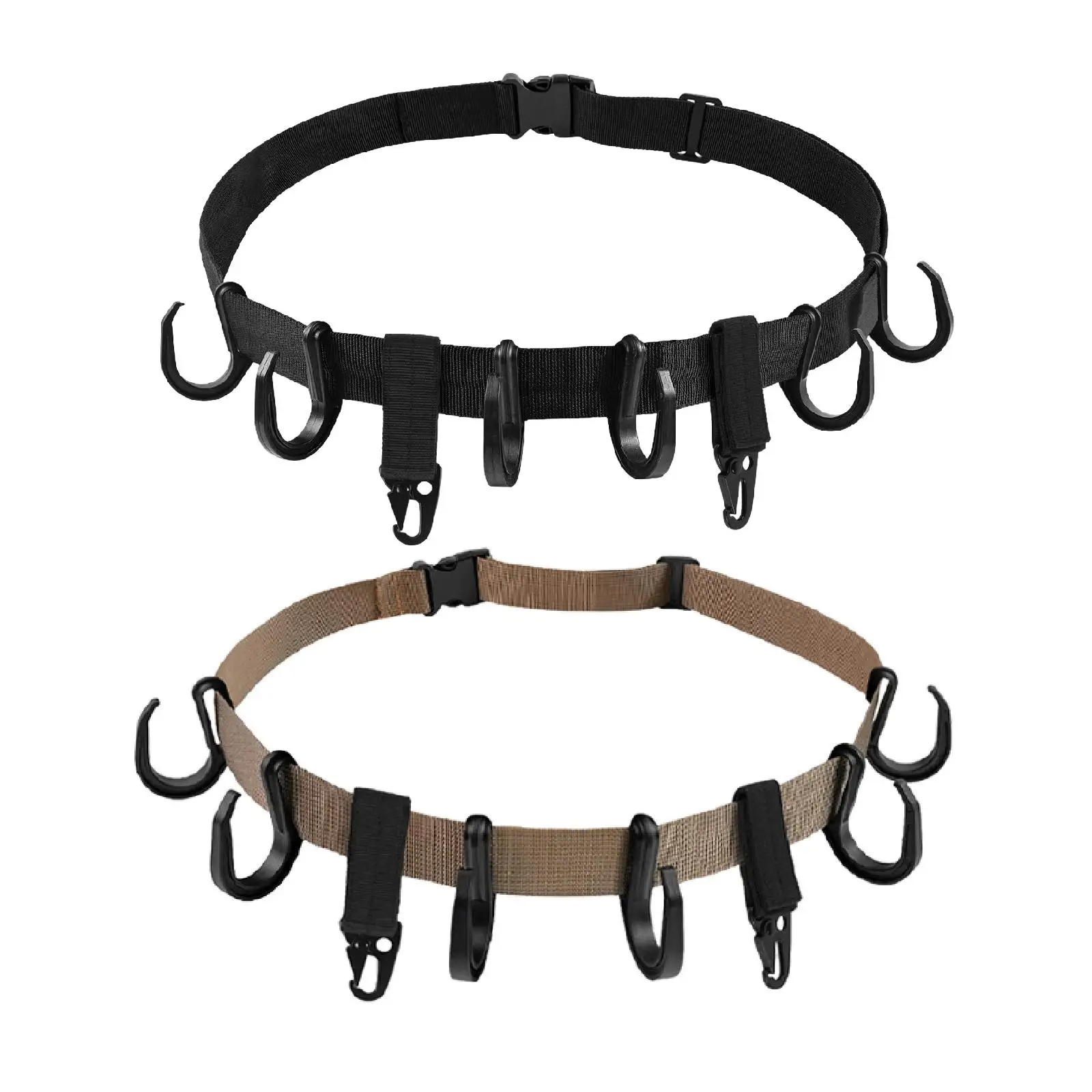 حامل شماعات حزام Treestand مع خطافات، محمول، حزام حامل شجرة، خطافات متعددة، حامل ملحقات للرحلات والتسلق #2