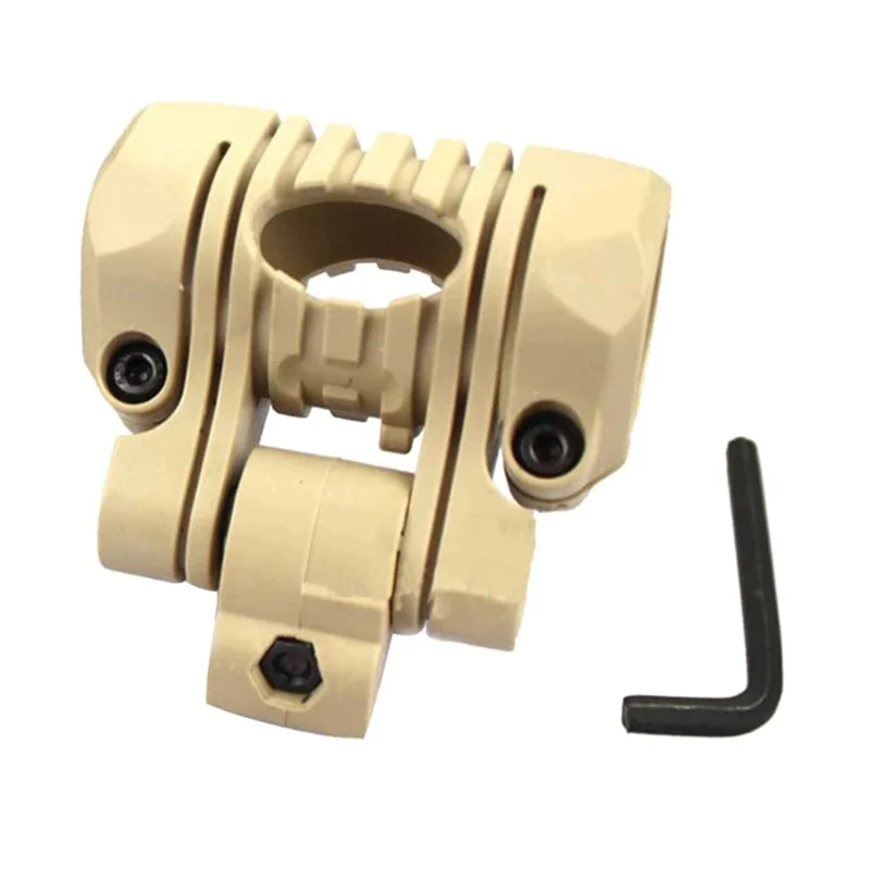 

Helmet Special Lighting Flashlight Rail Helmet Accessories 25Mm 5 Position Torch Clamp Torch Holder