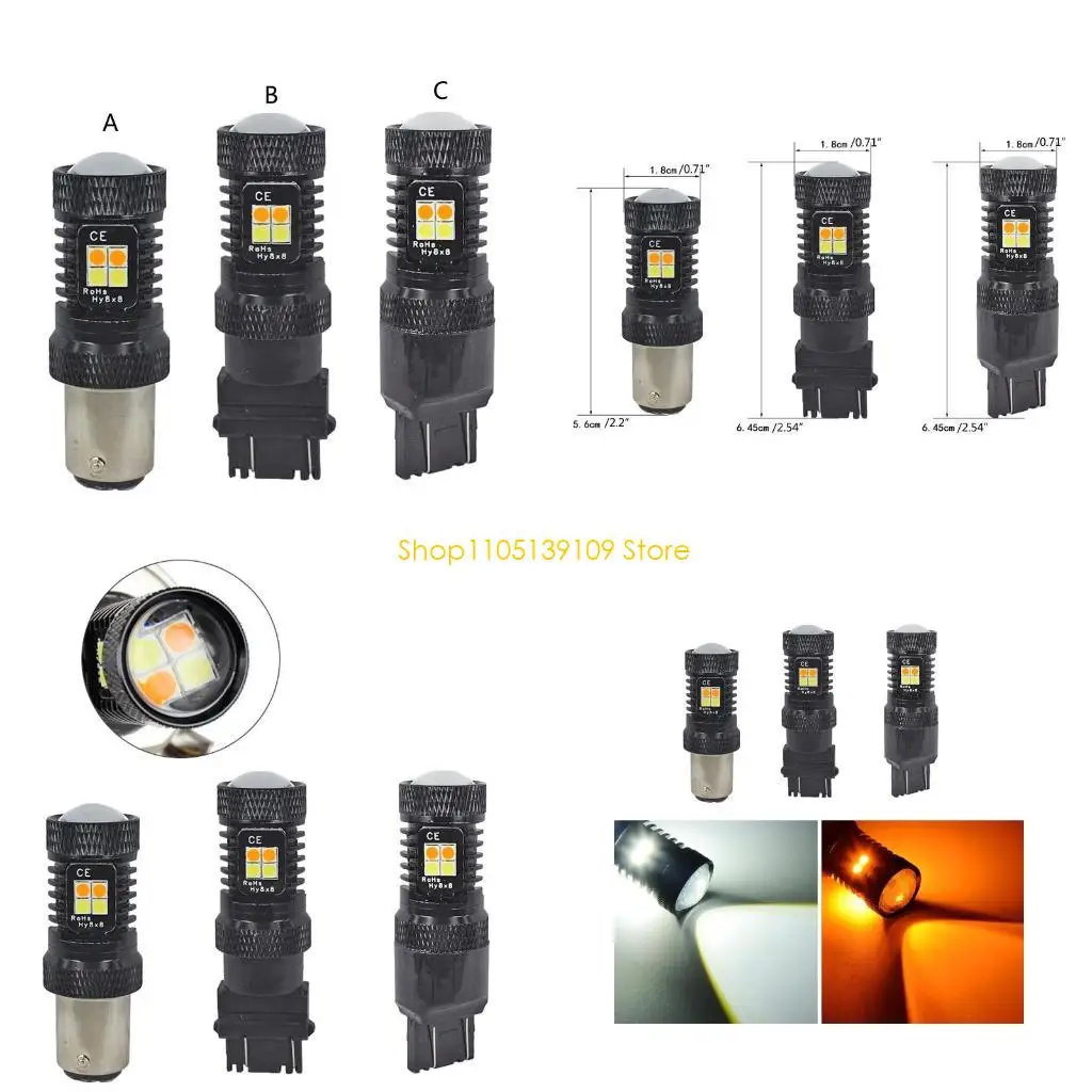 

P5ED 16smd 1157 3157 7443 Светодиодный указатель поворота Резервный фонарь заднего хода Задний стоп-сигнал 6500K