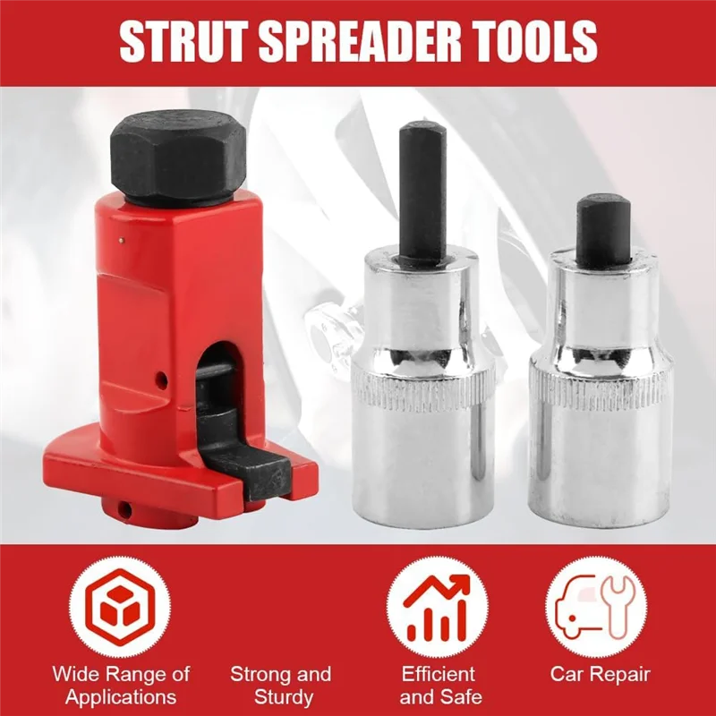 A21Q - ストラットスプレッダーツール 2 個 1/2 インチドライブ付き、5.0-12 ミリメートルサスペンションストラットスプレッダーツール車のストラットショック用