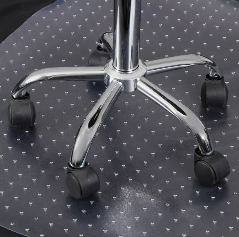 شفافة محدبة مسمار أسفل زلق كرسي متحرك وسادة كرسي مكتب وسادة PVC Ffloor المضادة للانزلاق