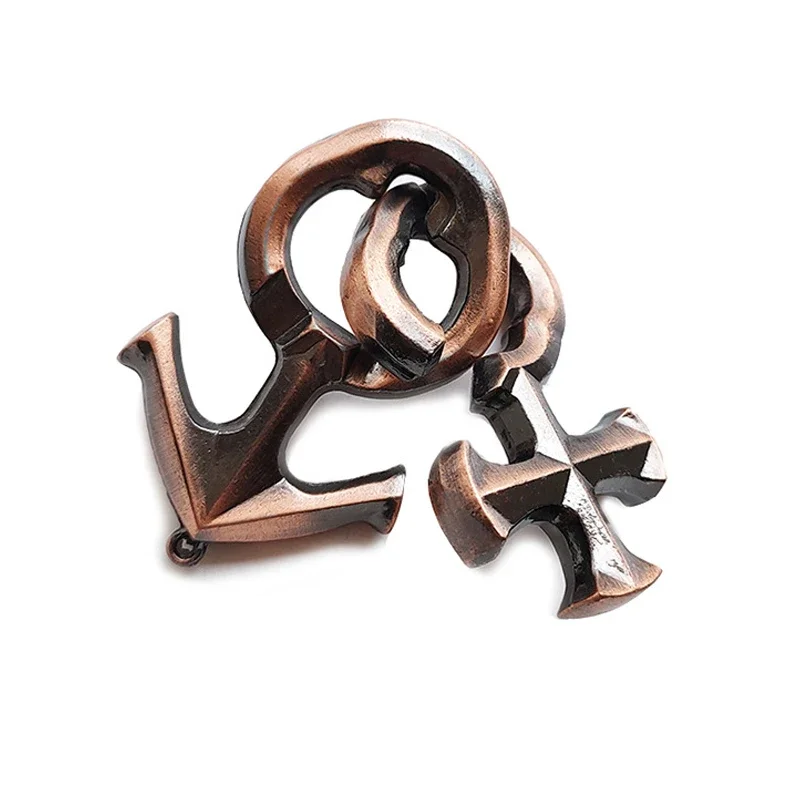 Ai Shen Lock Puzzle Unlocking Toys Classic IQ Metal Brain Teasers Cast Puzzles Game Intellectual Toys For Adults Kids