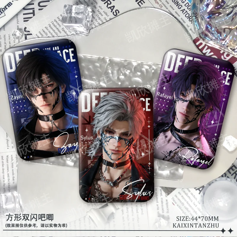 

Anime Love and Deepspace Zayne Sylus Xavier Rafayel Caleb Cosplay Cartoon Flash baji Adorn Accessories Birthday Gift