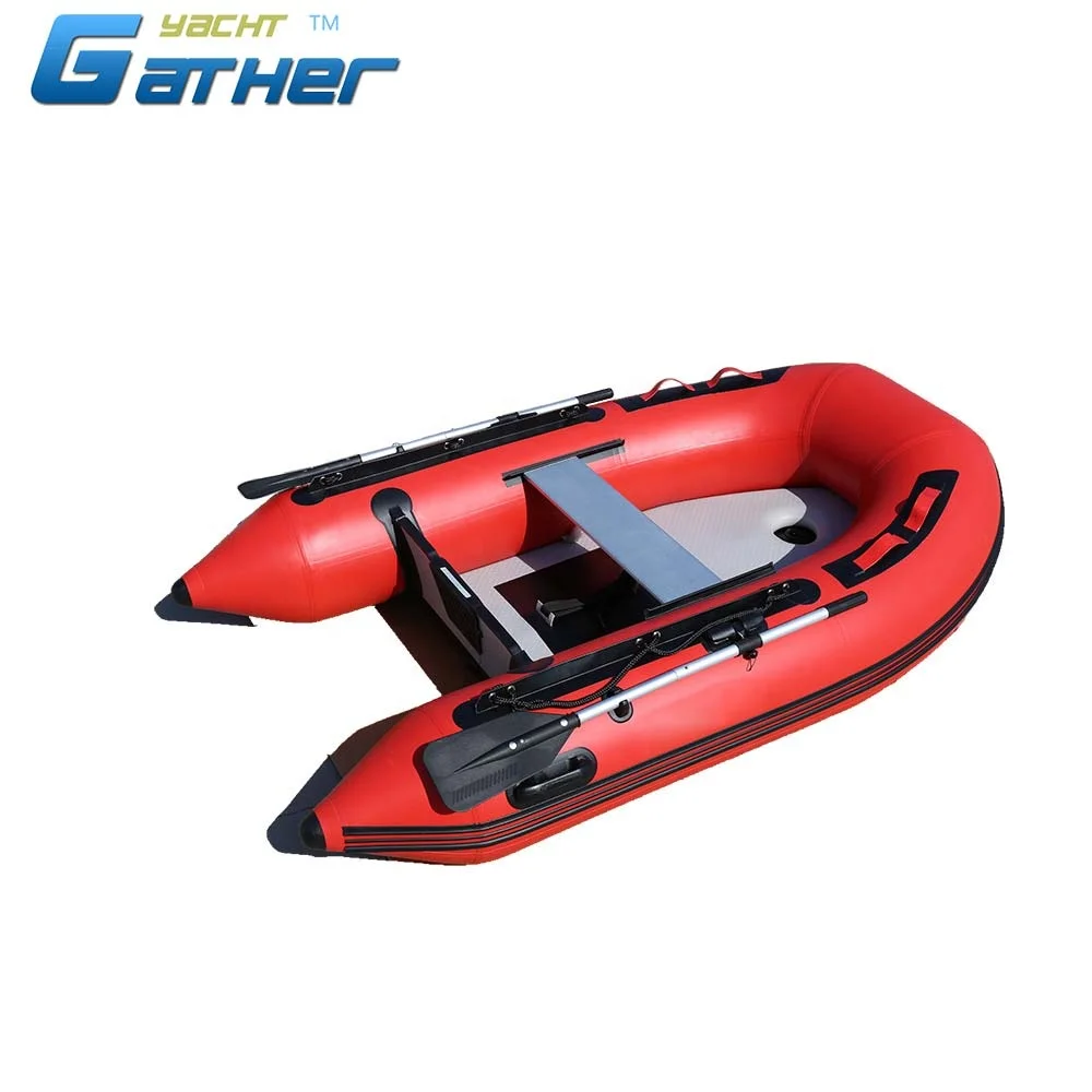 Inflatable Raft Boat Aluminum Floor Rubber Dinghy Motor Mount Fishing Rescue Boat