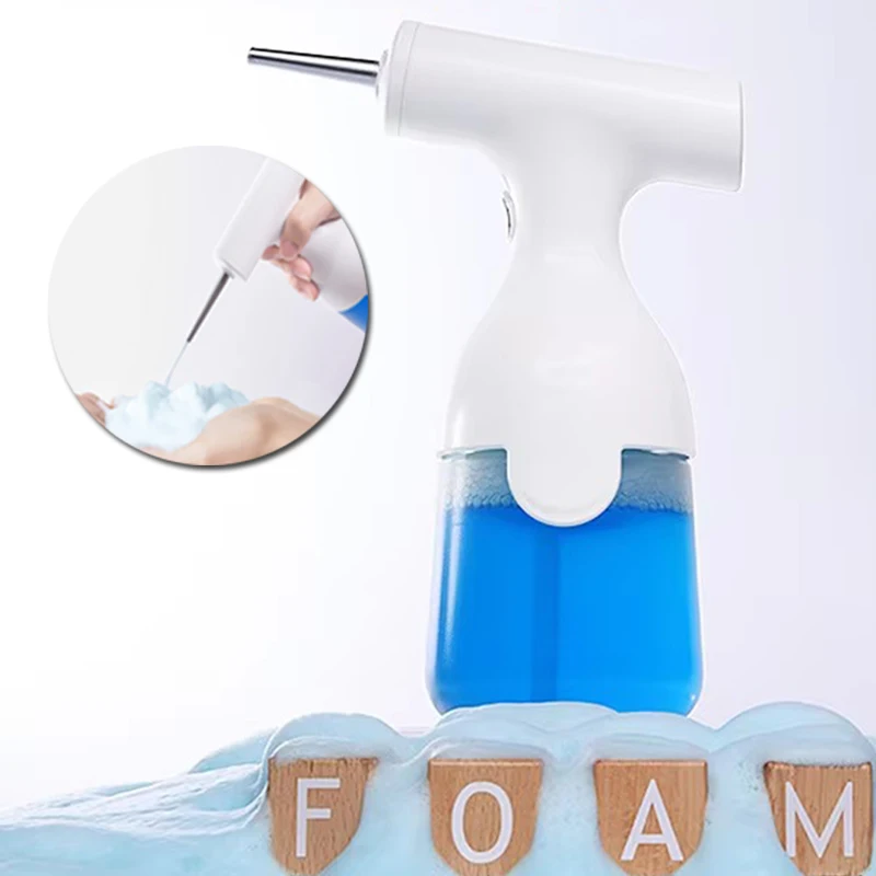 

Electric Foam Machine Soap Dispenser Gun Automatic Continuous Foaming 350ML Bathroom Shampoo Face Wash Detergent Bubble Sprayer