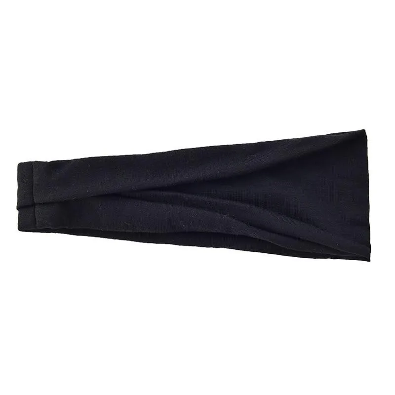 2 Stück Damen Einfarbige Elastische Haarbänder Yoga-Stirnband Modisches Make-up Haarreif Vintage Kopfbedeckung Haaraccessoires