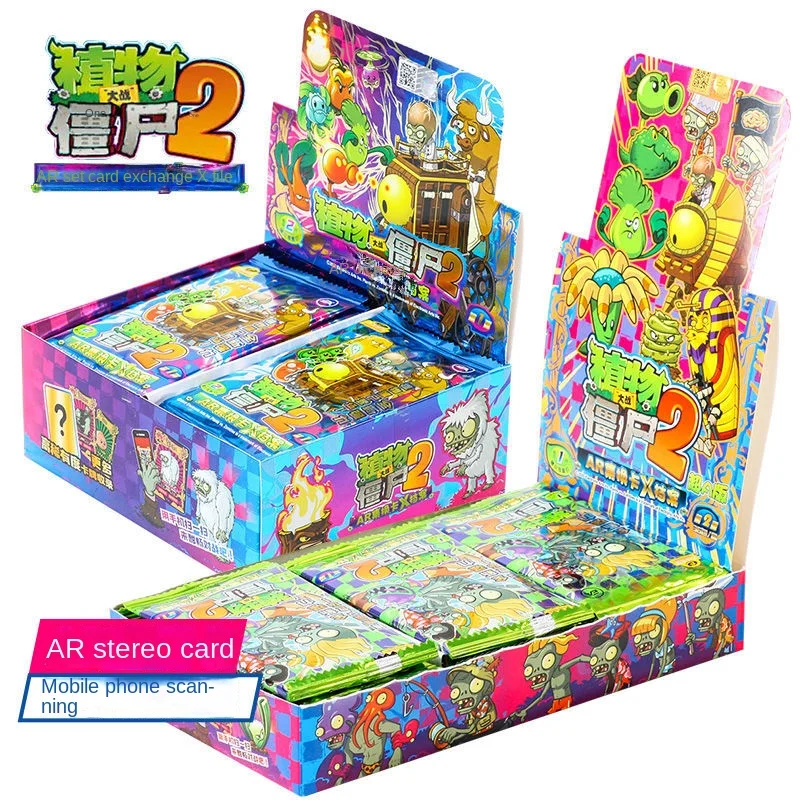 Faucet TS VS ZOMBIES-Ensemble complet de cartes de combat AR, cartes flash, jouets pour enfants, 30 paquets de 240 cartes de jeu intégrés