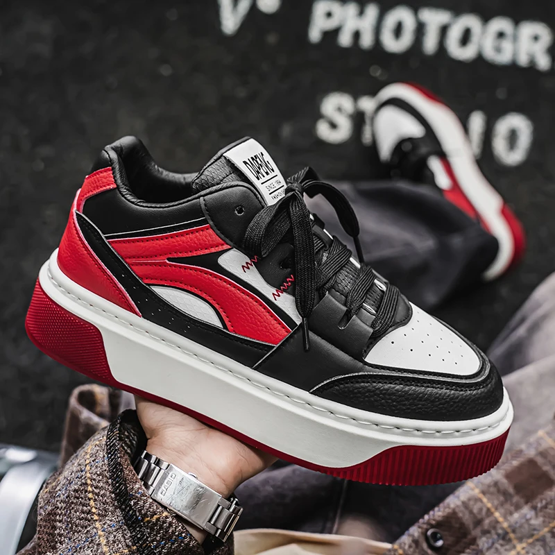 

Новинка 2024 года, дышащая качественная модная модная повседневная спортивная обувь с низким верхом и толстой подошвой, универсальная удобная мужская обувь