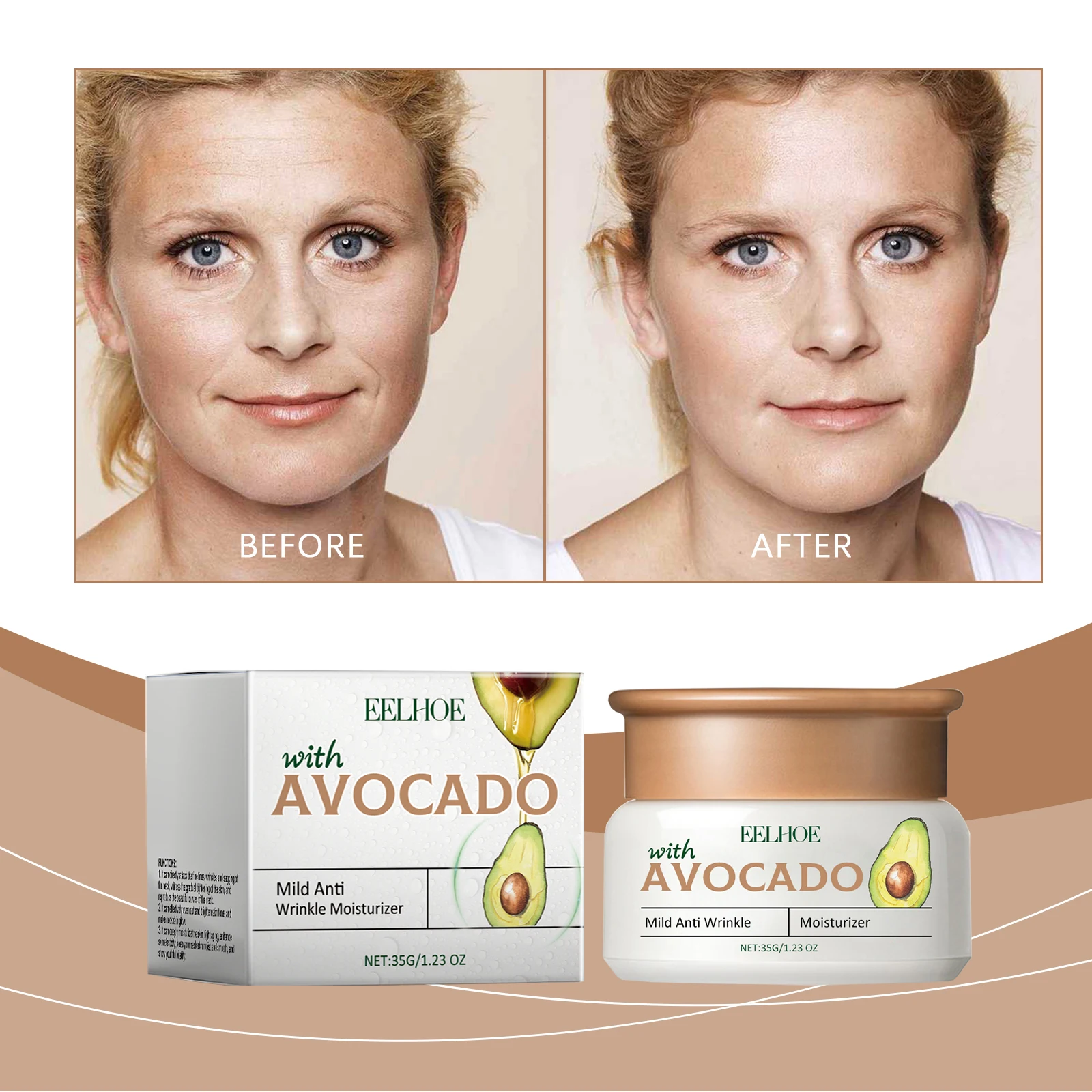 

Avocado Cream – Gently hydrates, smooths lines for daily use