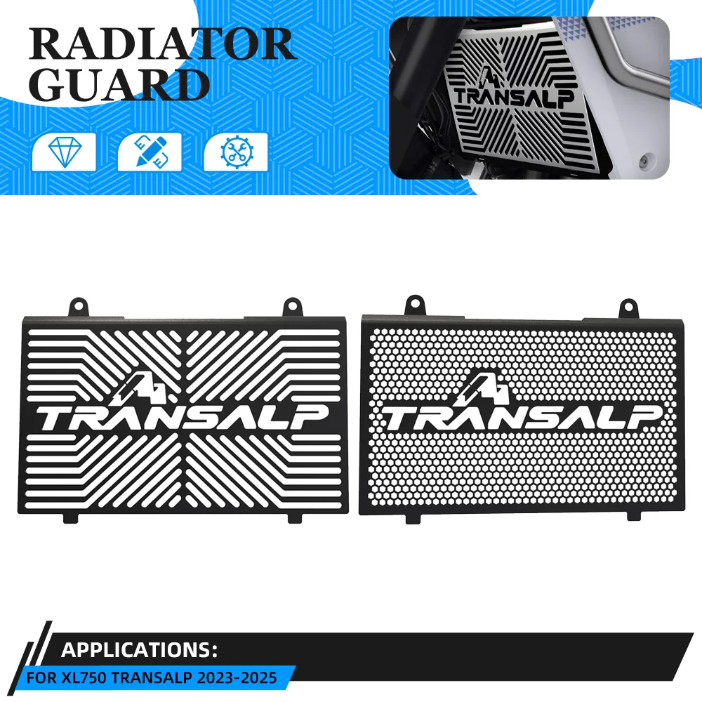 ホンダモーターサイクル用ラジエーターグリルガード,xl750,トランスアルプxl 750, 2023-2024-25,モーターサイクルアクセサリー