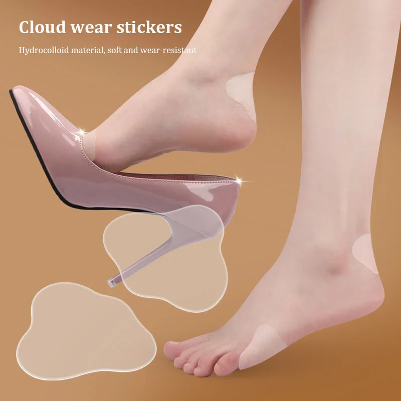 2pcs Gel Heel Protector Shoes Stickers Foot Patches Adhesive Blister Pads Heel Liner Pain Relief Plaster Foot Care Cushion Grip