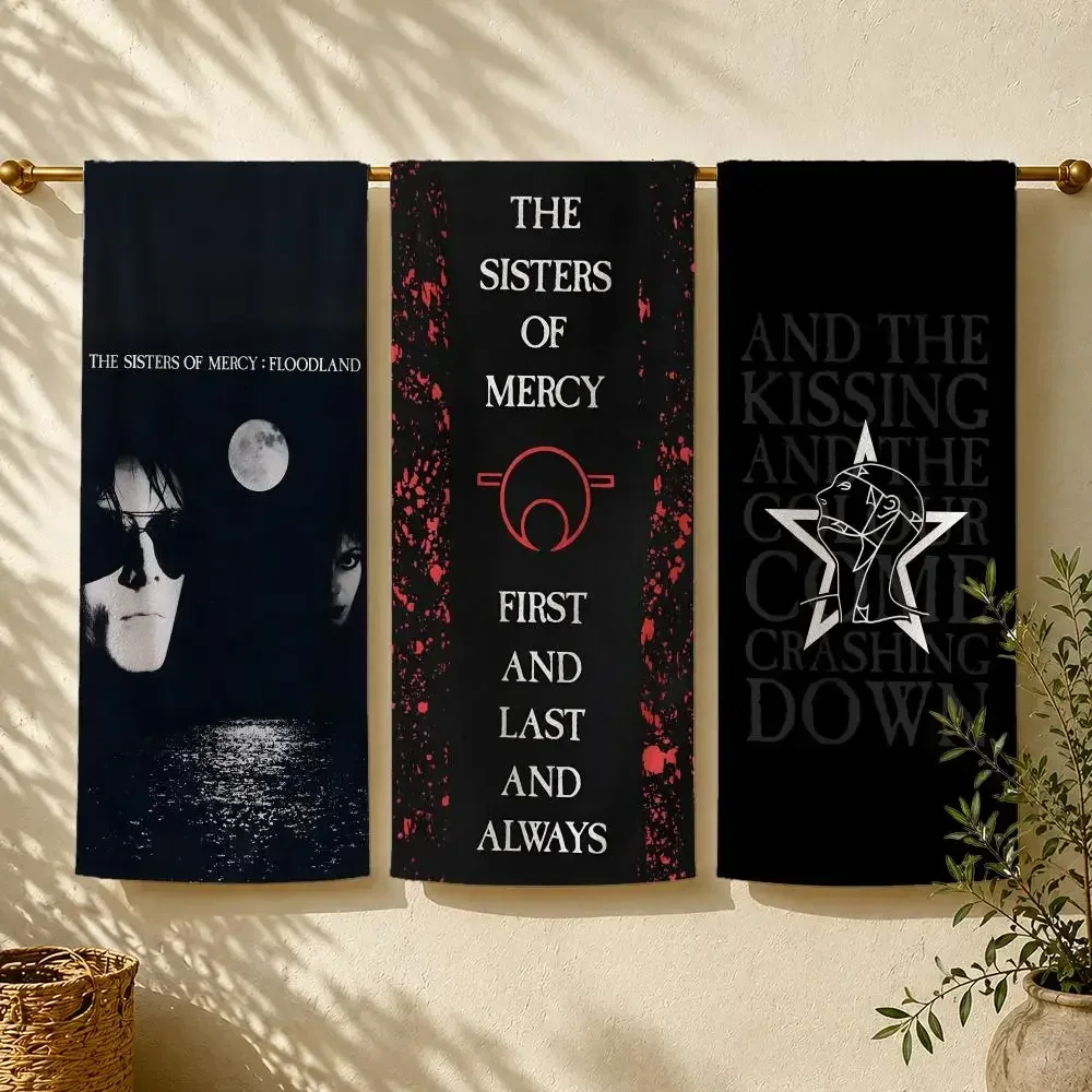 Band T-The Sisters of Mercy Towel Towel beach towel, quick drying absorbent bath towel for Swim,Gym,Camping,Outdoor hot
