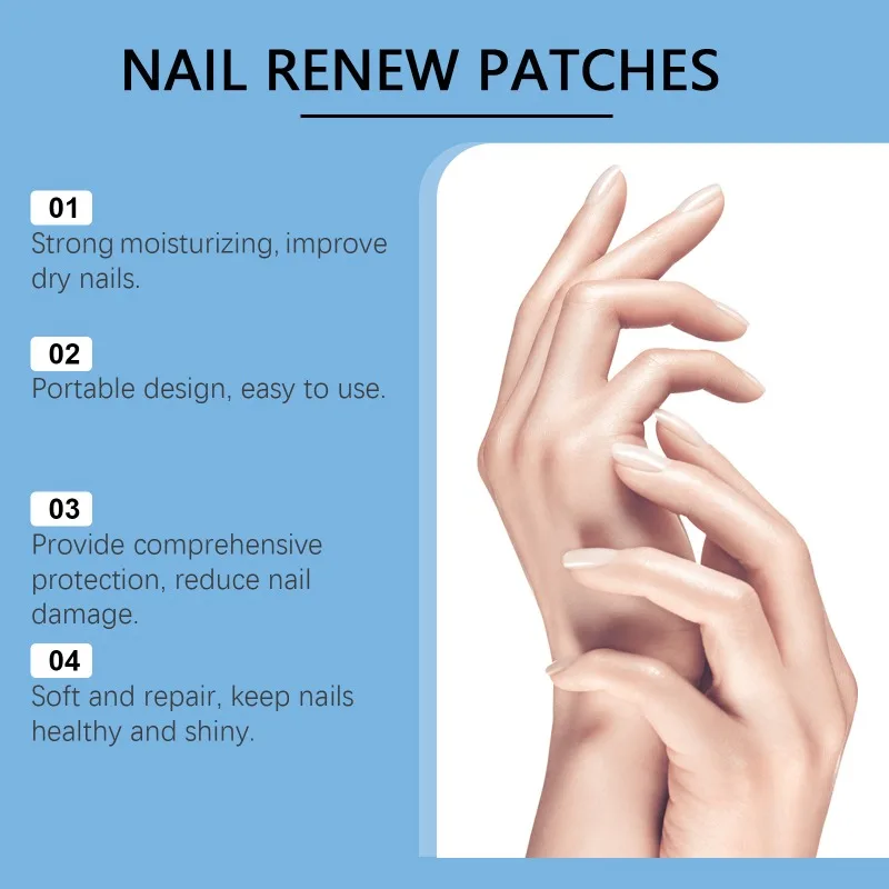 Multi-Purpose Nail Renew Patches Thickening Soft Paronychia Anti Infection Nail Repair Patch NailCorrection Stickers Foot Care