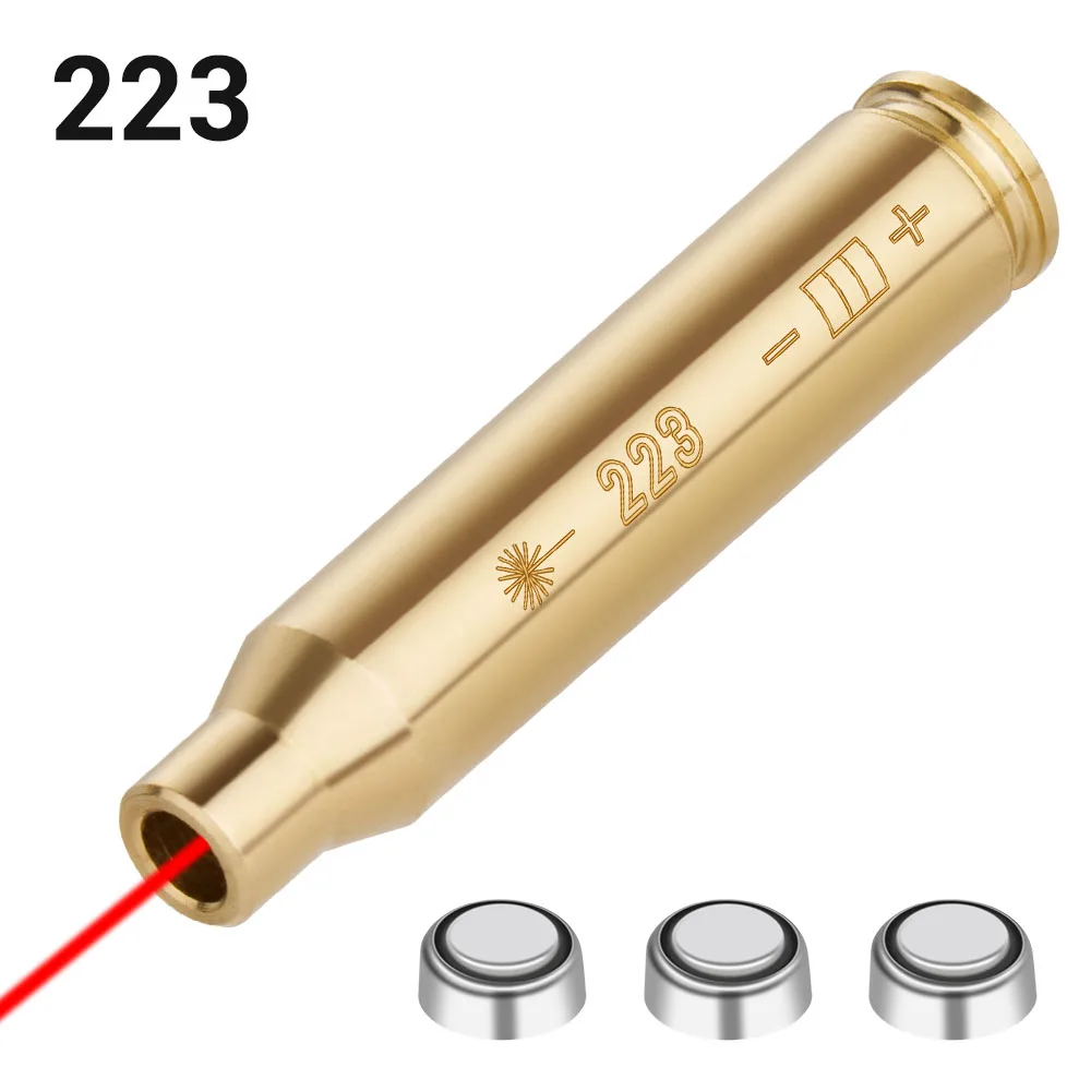 ريد دوت ليزر النحاس Boresighter CAL.223/5.56/9 مللي متر/308/7.62/.45/30-06 خرطوشة Boresight لنطاق البندقية الصيد ملحقات المسدس