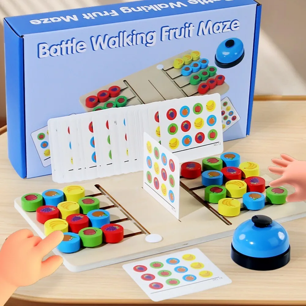 

Wooden Educational Board Game for Kids 3 to 6 Years Old Early Learning Thinking Skills Development Toy for Kindergarten Children