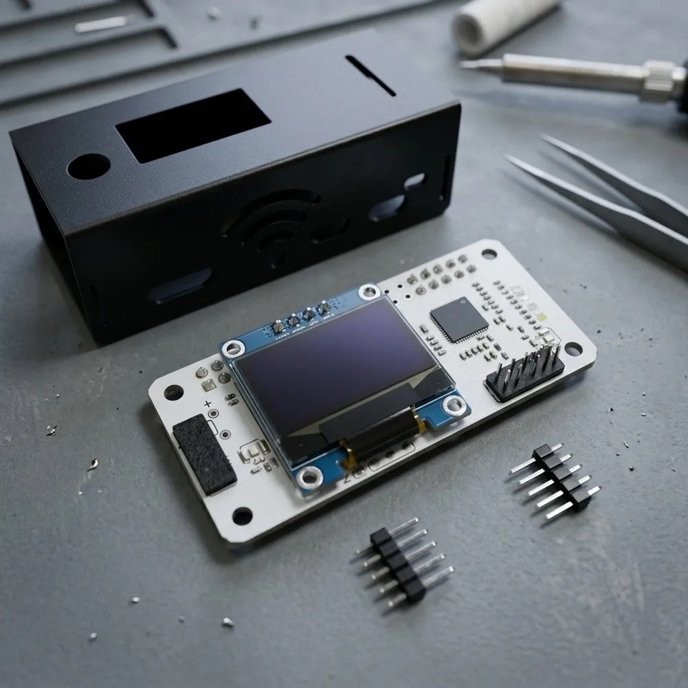 For MMDVM Hotspot PCB Board for Raspberry Pi with Built-in Antennas For OLED Display and Multi-Protocol Support