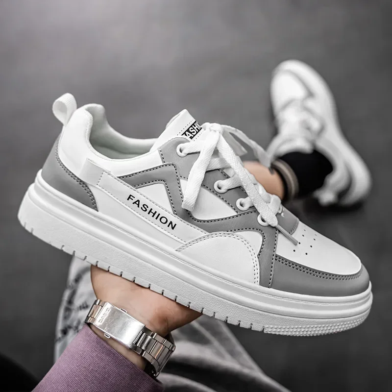 Men's Shoe 2025 New Spring and Autumn Fashion Bread Shoes Casual Board Shoe Youth Thick Sole Increase Sports Small White Shoes