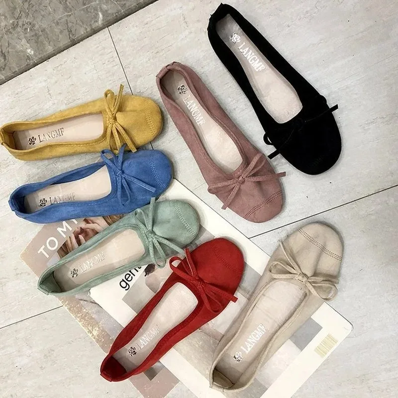 Comemore Ronde Neus Casual Sneakers Vrouwen Mocassins Zomer Snoep Kleur Espadrille Platte Strikje Ballet Flats Schoenen Loafer Moccasin