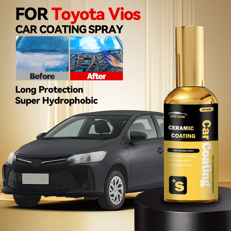 

For Toyota Vios 2005 2006-2026 NCP42 NCP93 NCP150 NCP171 Car Ceramic Nano Coating Liquid Crystal Hydrophobic Layer Polishing
