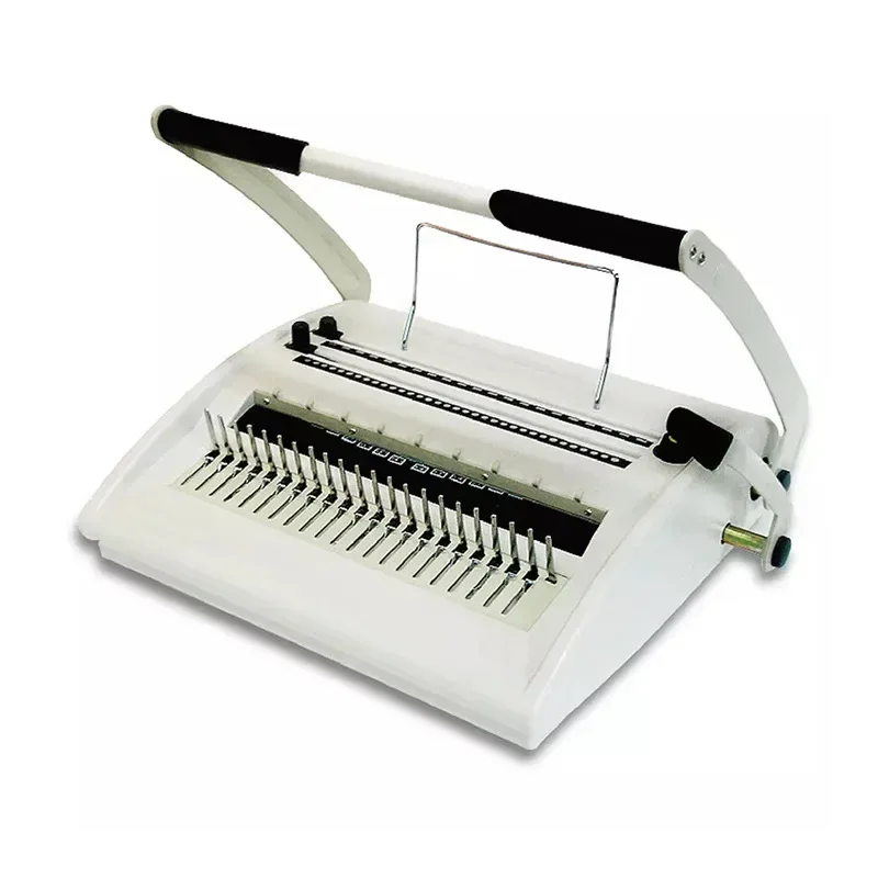 

2025 Multifunctional Comb Binding Machine ST800 Iron Ring Rubber Ring Dual-purpose Binding Machine Manual Wire Binding Machine